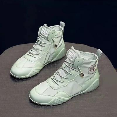 Модные весенне-летние парусиновые кеды с высоким верхом, тонкие дышащие, универсальные, трендовые корейские кроссовки для женщин