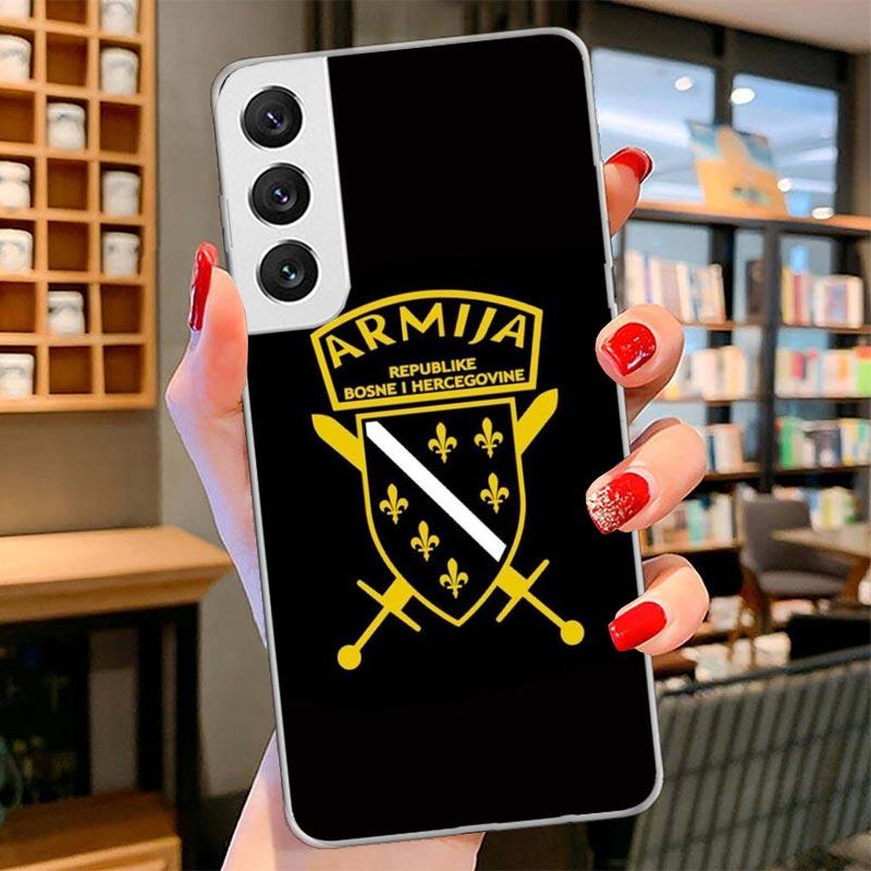 Bosnia And Herzegovina Flag Cover Phone Case For Samsung Galaxy S26 S25 Edge S24 Ultra S23 S22 Plus S21 S20 FE Soft Fundas Shell