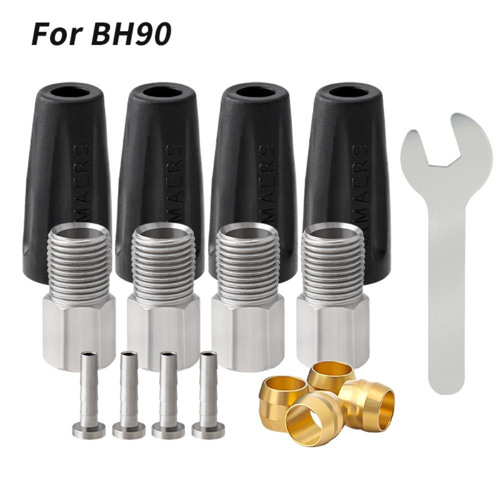 Metal Bike Oil Needle Tubing Pipe Parts Oil Needle Heads Olive Head Set for BH90/BH59 MTB Bicycle