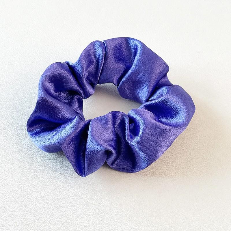 Satin Pig Large Intestine Hair Band Solid Color Fabric Head Flower European and American Headrope Rubber Band Hair Accessories
