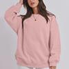 Autumn Winter Women Loose Solid Color Top Fashion Velvet Sweatshirt