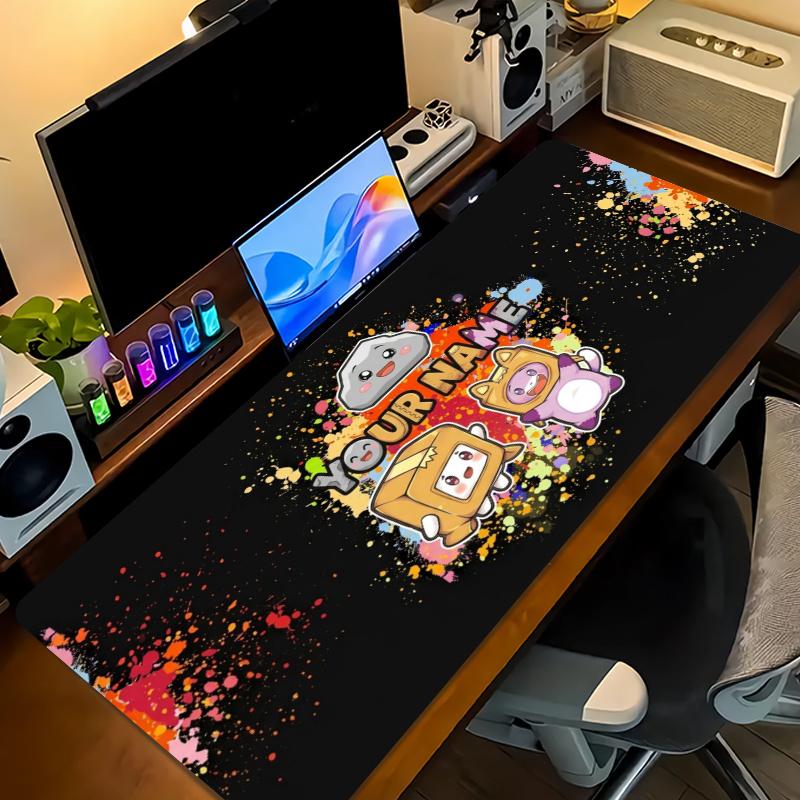 Cute Back School Custom Name Large Size Mouse Pad Gaming Table Cushion Nonslip Laptop Tablet Big XXL Mat Mini PC Playmat With Lock edge