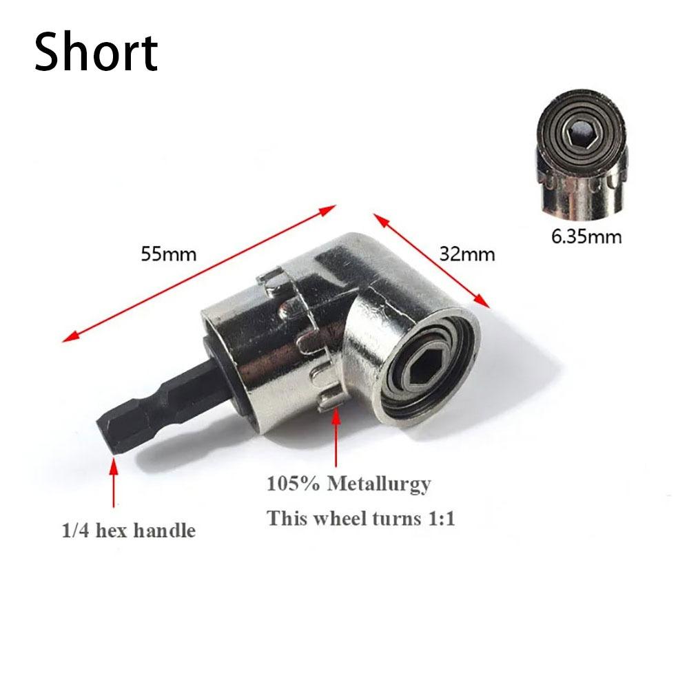 1Pcs Holder Adaptor Right Angle Drill Bit 1/4 Hex Shank Screw Driver Tool Screwdriver Socket