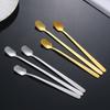 Thickened Mixing Stirring Spoon 304 Stainless Steel Small Spoon High Quality Gold Cutlery