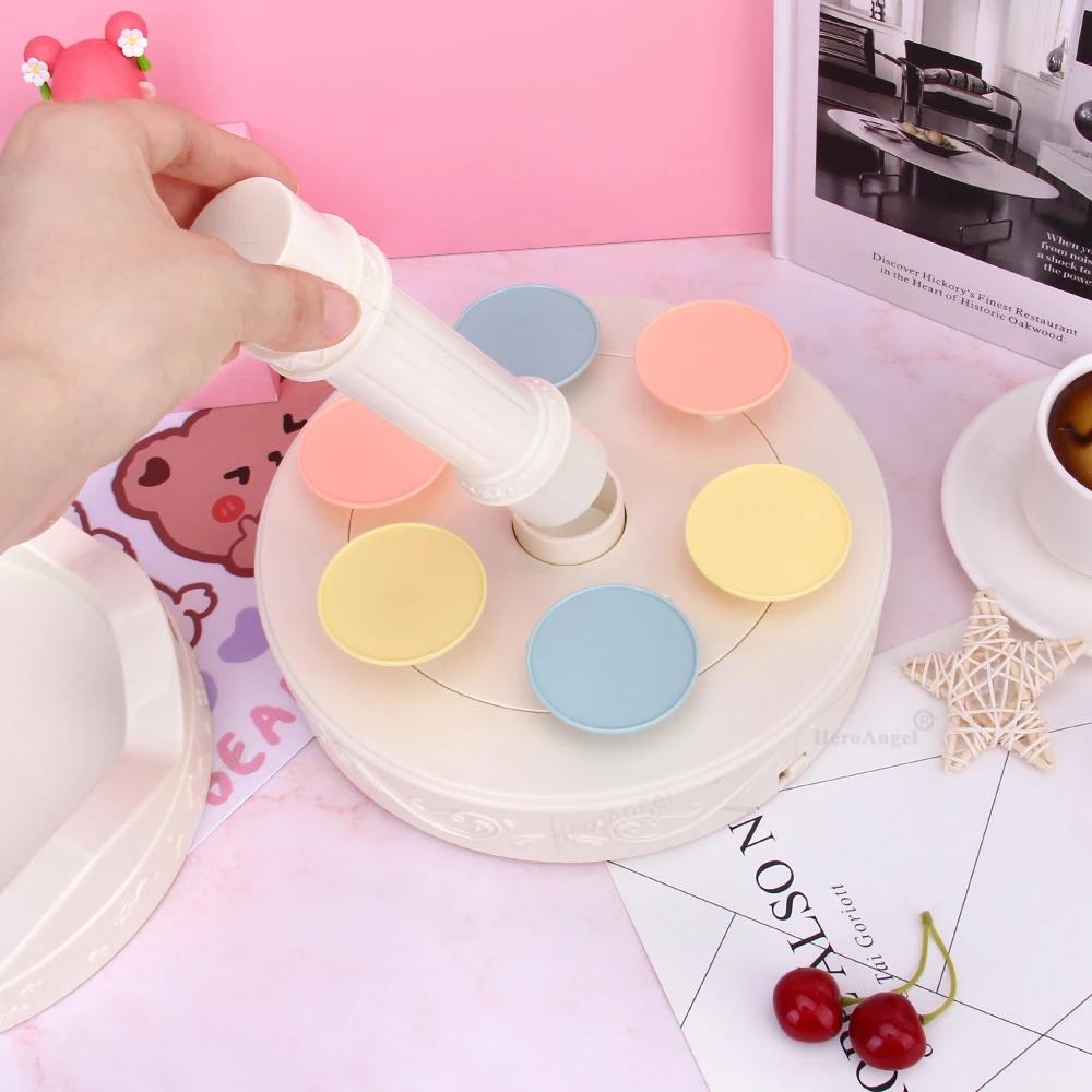 3 Model Cute Automatic Rotating Dessert Stand - Sushi Cake Display Plate Rack - Birthday Decoration Gifts - Revolving Food Serve