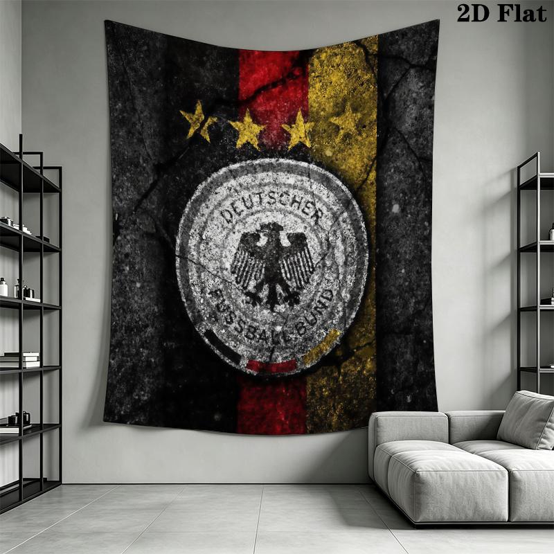 Deutscher Fußball-Bund Wall Tapestry Aesthetic Wall Hanging Printed Fabric Blanket Decorative Tapestries for Bedroom Living Room Home Decor