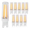 10pcs G9 3W Light Bulbs for Household Wall Light Ceiling Lamp AC 110V (Warm White)