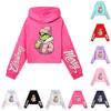 Kids' Casual Fashion Christmas Printed Long Sleeve Hooded Sweatshirt (No Drawstring)