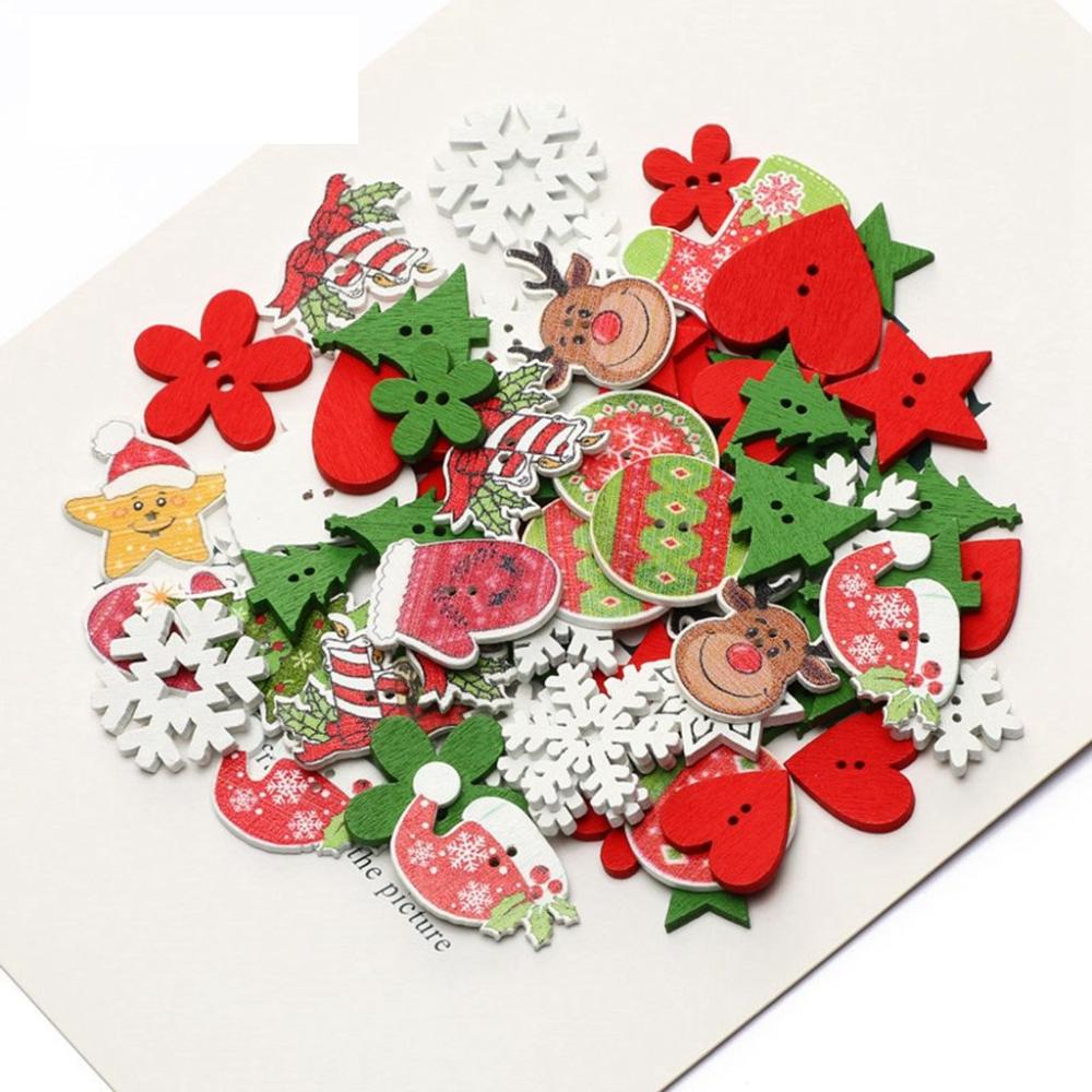 for Kid's Clothing Handmade Sewing Button Christmas Decoration Craft Buttons Colored Buttons