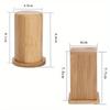 2PCS Bamboo Toothpick Box with Lid Portable Household Hotel Restaurant Kitchen Tooth Pick Holders Storage Boxes Decoration Tools
