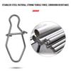 New Durable Line tackle Fast lock Fishing Hanging Snap Barrel Swivel Oval Split Rings Connector