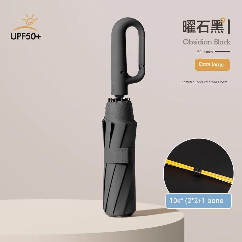 Extra Large, Thickened, Reinforced Automatic Umbrella for Men, Foldable Sunshade Umbrella for Women, Dual-Use for Sun and Rain, 256 Ribs
