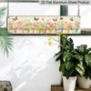 2D Flat, 1pc Rustic Aluminium Decorative Sign - Colorful Potted Flowers & Butterflies Suitable for Home Garden Decor, Balcony, Kitchen Counter