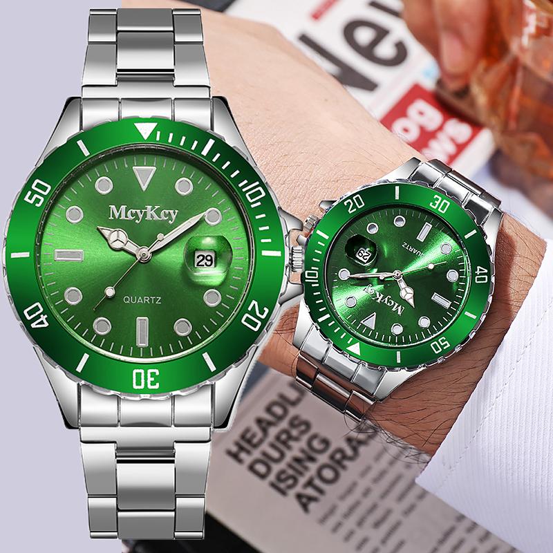 Мужские часы Роскошные кварцевые мужские часы Спортивные дайвинг Водонепроницаемые водные мужские роскошные часы-календарь Подарок для мужа, семьи, друга, парня