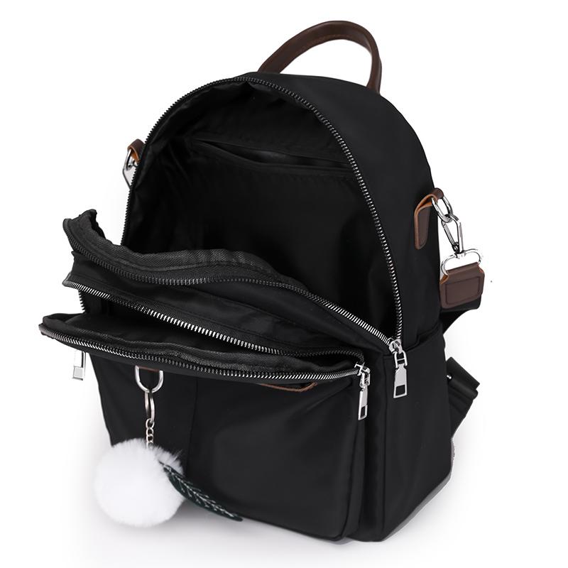 Женский контрастный цветной рюкзак, нейлоновая сумка через плечо, многофункциональный рюкзак