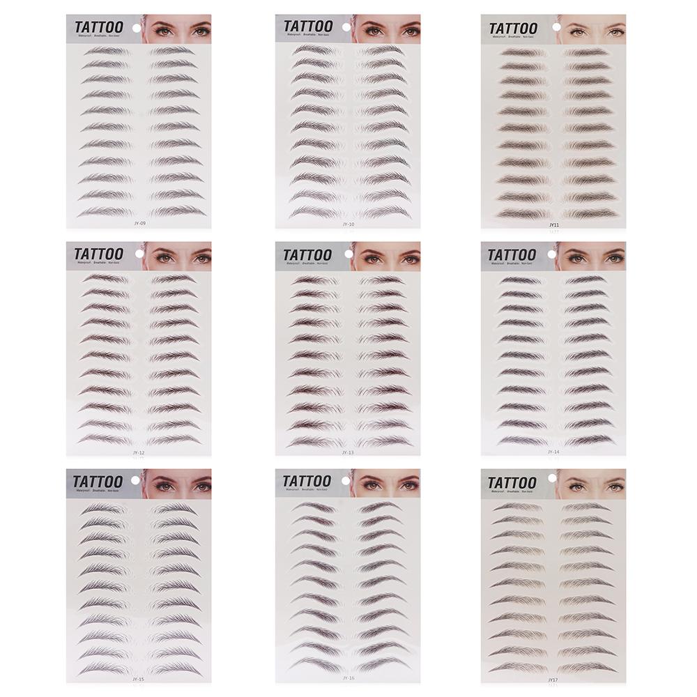 Makeup Lasting Waterproof False Eyebrows Authentic 6D Hair-like Eyebrow Eyebrow Tattoo Sticker