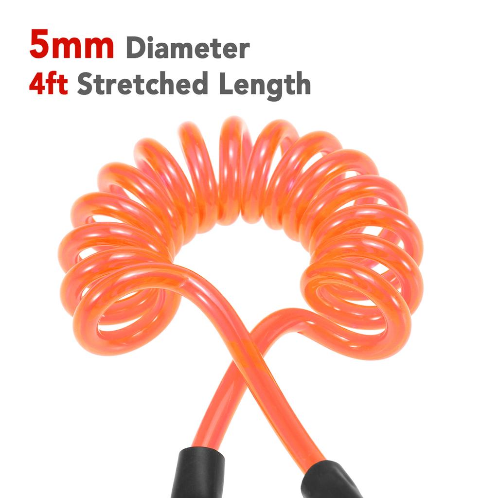 1.2м 4 фута Лиш для серфборда Витой Лиш для SUP Ножной ремень Эластичный Безопасный Уличный Ремень для SUP