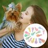 32pcs Resin Pet Hair Clip 3.5CM Size Dog Grooming Accessory Cute Cartoon Dog Hair Bow  Daily Wear