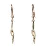 Estele Gold Plated Taffy Dangle Earrings for Girls and Women