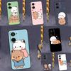 Милый чехол BuBu DuDu для Realme 10 Pro Plus 8 9 GT Neo 3 5 2 Pro 3T 2T C21 C30 C31 C33 C35 C55 C25Y C21Y