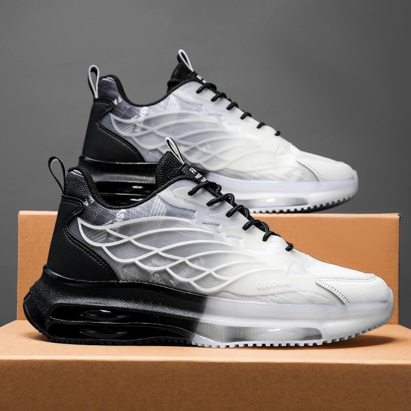 Men's Versatile Sports Shoes Trendy Casual Dad Teenagers' Height Increasing Air Cushion Shock-absorbing Running