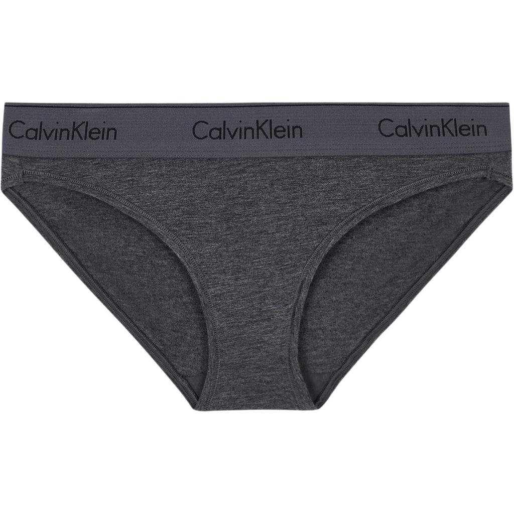 Calvin Klein Логотип-буква Низкая посадка Треугольные трусы Женское нижнее белье Угольно-серый F3787AD-W7J