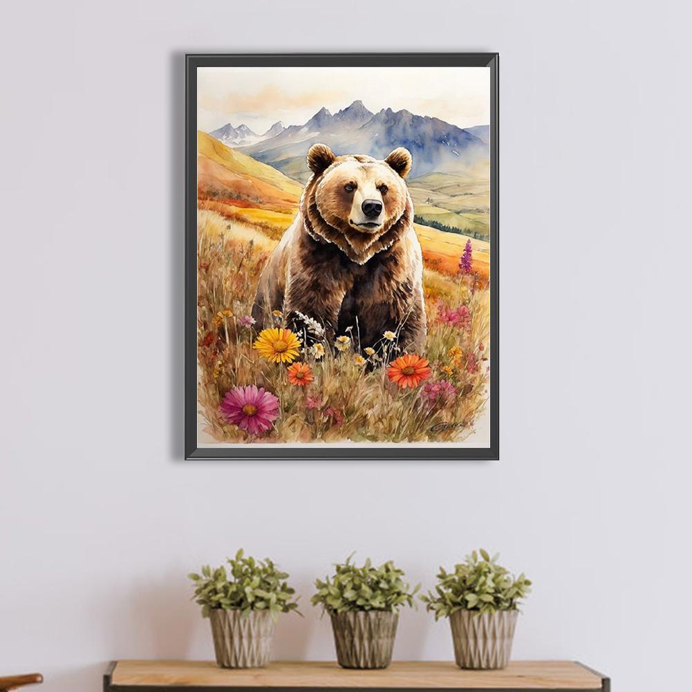 5D DIY Full Square Drill Diamond Painting Woodland Calf Kit Home Decoration
