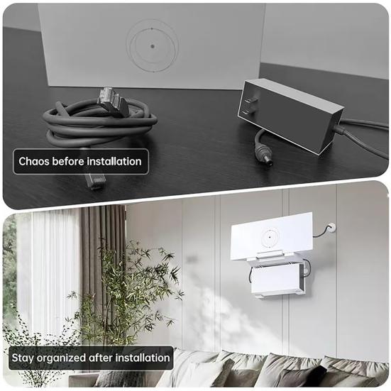 Комплект для спутникового интернета Yousheng Router Mount, высокая устойчивость, простая установка, экономия места, настенный кронштейн для маршрутизатора Starlink Gen 3