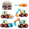 JoyGrow Construction Set of DIY Educational Construction Pretend Sandbox Mini Gift for Boys and Girls Vehicles, 4, Toys, Excavator, Play, Play, Cars,