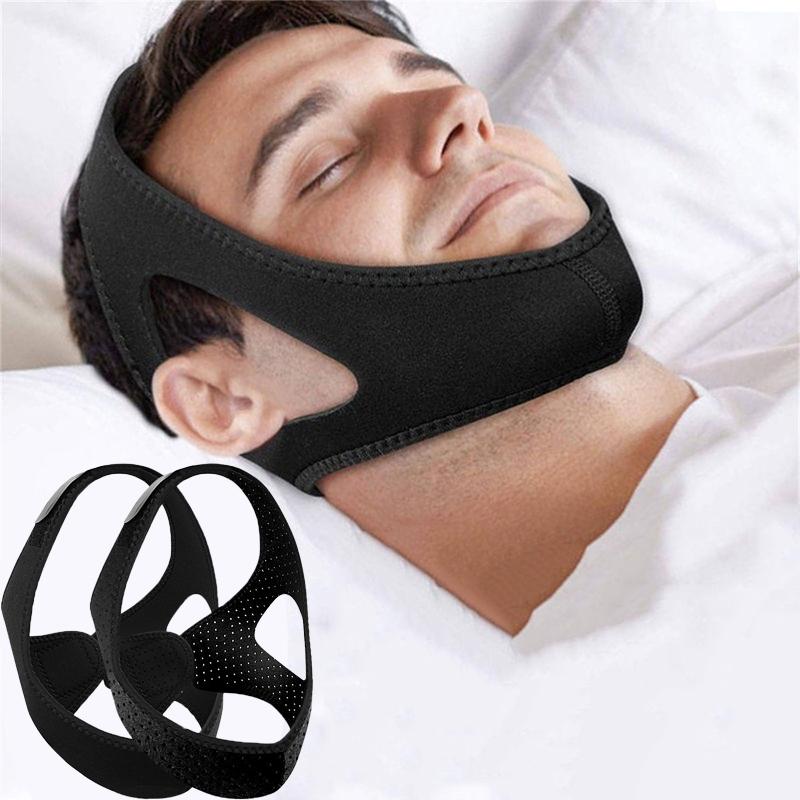 1PcAnti Snore Belt Stop Snoring Chin Strap Woman Man Night Sleeping Support Aid Tools Snoring Protection Jaw Bandage Health Care
