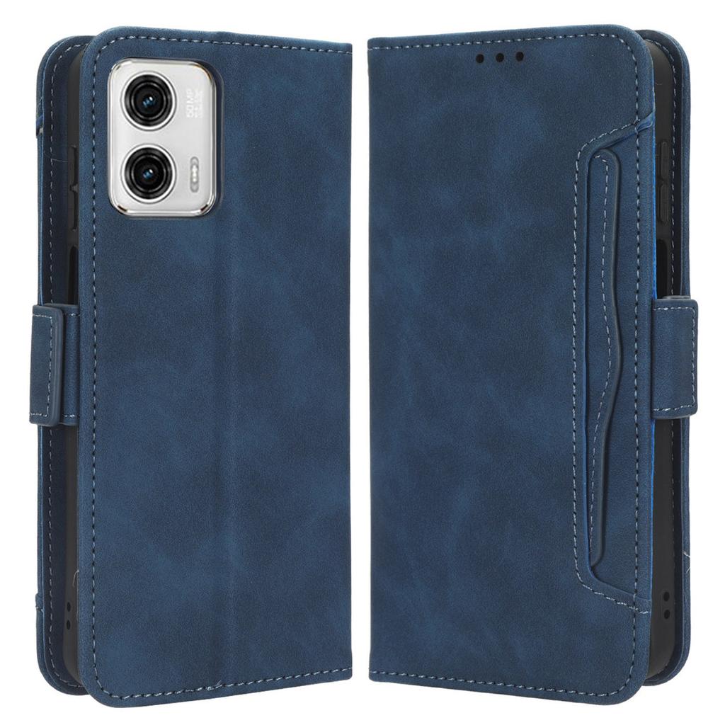 Для Motorola Moto G53 5G Кожаный чехол-кошелек с подставкой Множество слотов для карт Ударопрочный чехол для телефона