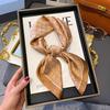 Zhang Ruonan Silk Scarf: Women's 2025 Spring/Summer Retro Neck Tie Accessory - High-End Small Square Neckerchief
