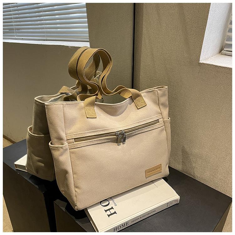 Canvas Big Bag Women's Shoulder Bag Student School Bag Tote Bag