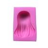 Сделай сам Волосы Девушки Задние Волосы Поднос Формы для Шоколада Аксессуары для Выпечки Инструменты Розовый Цвет Формы Милая Кукла Длинные Волосы Форма Силиконовая Форма