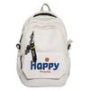 College Style Schoolbag Men Women Computer Travel Bag Large Capacity Student Letter Print Backpack