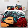 Retro Abstract King Queen Duvet Cover Colorful Vintage Style Bedding Set For Teens Adult Modern Art 2/3pcs Polyester Quilt Cover
