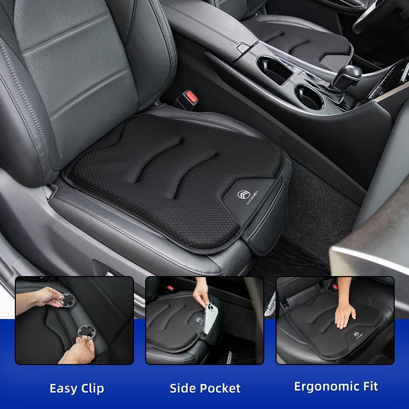 AQE3 Ice Silk Car Seat Cushion Heightening Pad For Citroen C4 C3 C5 C1 C2 Celysee Berlingo Cactus Picasso Aircross Saxo Grand