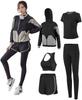 DawnRain Fitness Training Wear Set Women's 5-Piece