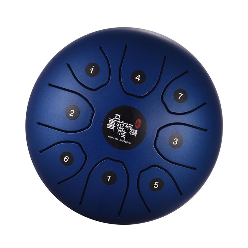 5.5 Inch C Key Steel Tongue Drum Mini 8-Tone Steel Hand Pan Drum Percussion Instrument with Drum Mallets Carry Bag new