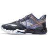 Li Ning Sonic Boom OP Soft Comfortable Non-Slip Breathable Shock Absorbing Low-Top Badminton Shoes Men Shoes Black Gray Gold AYZQ009-6