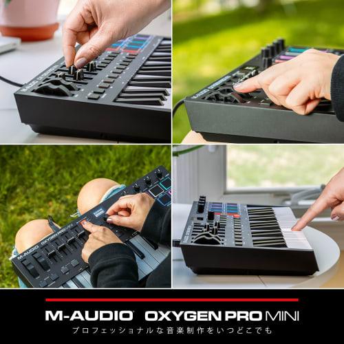M-Audio USB MIDI Keyboard Controller, 32-Key, Velocity-Sensitive Pads, Native Instruments Sound Package (NKS Integration), MIDI-Assignable Knobs, Butt