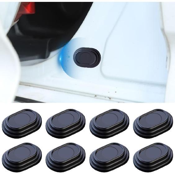 8PCS Car Door Shock Absorber- Silicone Anti-Collision Soundproof Crash Pad Car Door Slam Stopper- Self Adhesive Buffer Pad Auto Bumper Side Doors