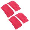 2 Pairs Knee Sleeves High Elastic Breathable Knee Protector Pads for Ice Hockey Skating Running Rose