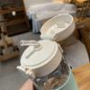500 мл Портативная бутылка для воды с соломинкой Креативная милая герметичная пластиковая бутылка для питья Чашка для молока, кофе, чая, сока Посуда для напитков