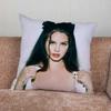 LLana Singer DDel Rey  Pillow Case For Home Bedroom Car Office Decoration Living Room Sofa Cushion Cover Suitable