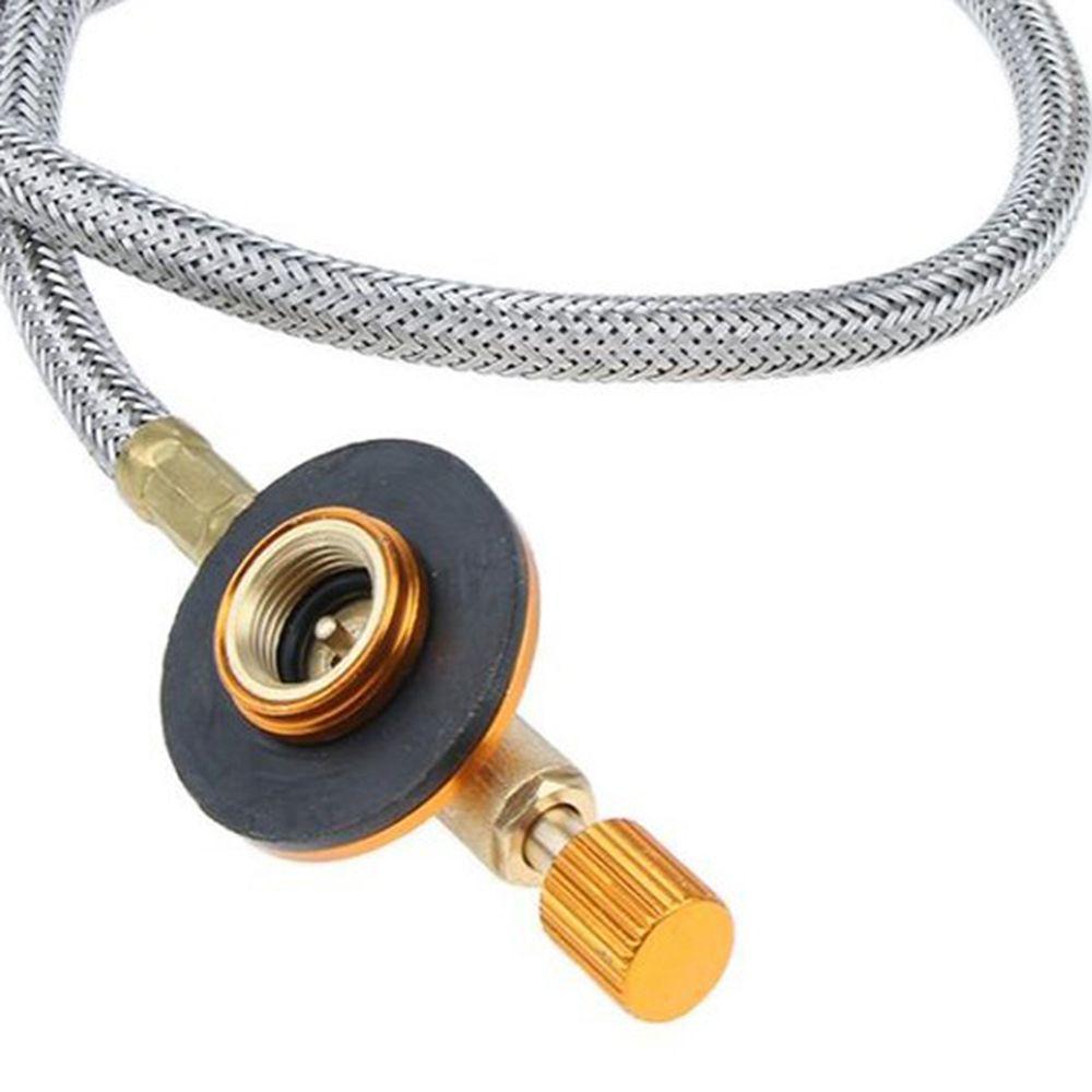 Tourist Equipment Gas Stove Coupler Container Adapter Propane Refill Adapter Stove Metal Tube