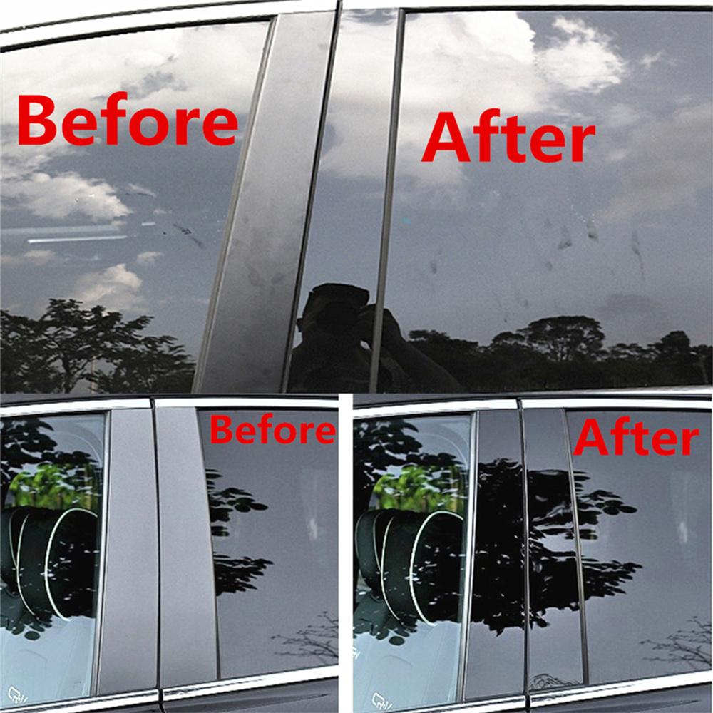 4pcs Gloss Black Car Door Trim B Pillar Posts Cover PC For Ford F-150 2015-2021