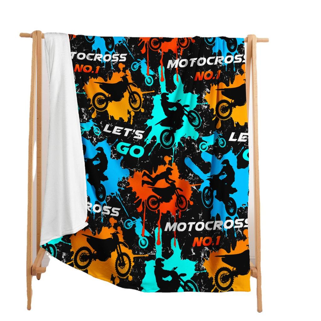 Blanket Flannel Blanket Racing Game 2D Digital Printed Blanket Blanket