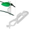 60Pcs 1.8 x 2 x 8.5cm Christmas Light Clips Waterproof Outdoor Light Clips  Gutter Mounting