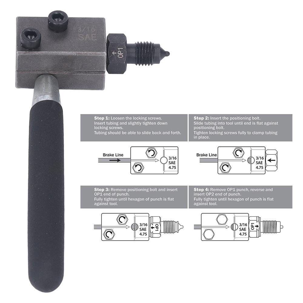 Double Flaring Double Flaring Tool Kit Brake Line Flaring Tool Automotive Brake System